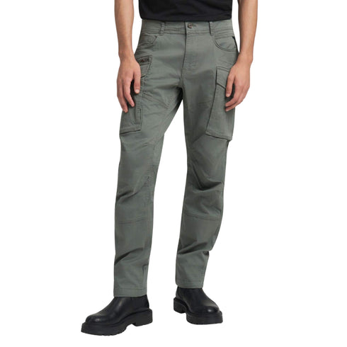 Pantalone Uomo cargo, multitasca con etichetta logo